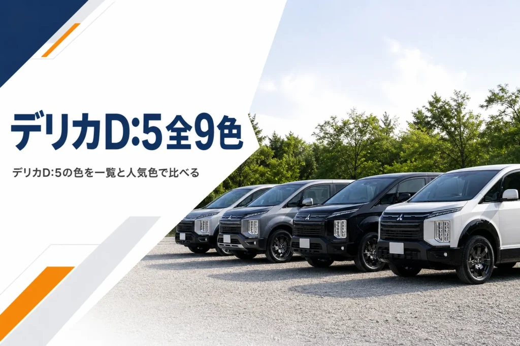 デリカD:5のボディカラーが並んだイメージ