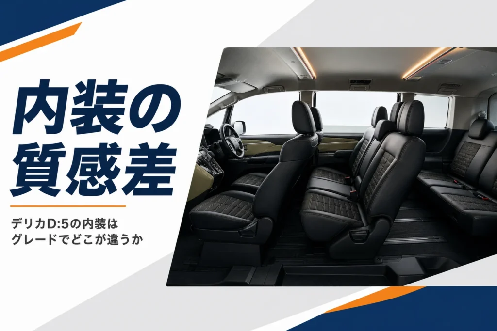3列シートが並ぶミニバンの落ち着いた内装