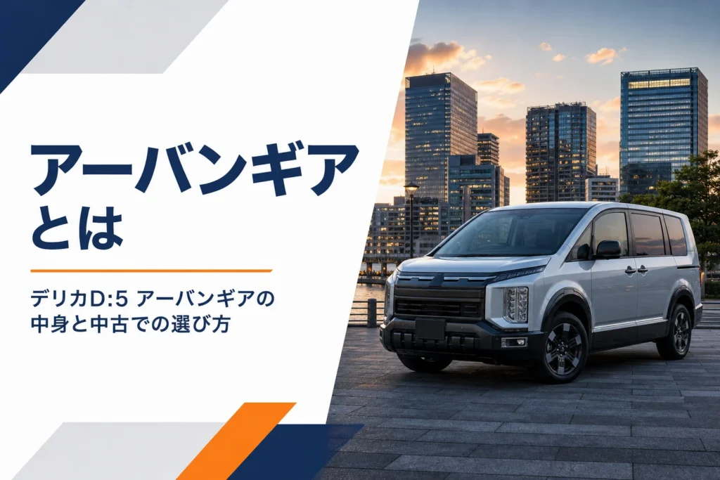 街中に停まるデリカD:5 アーバンギアのイメージ